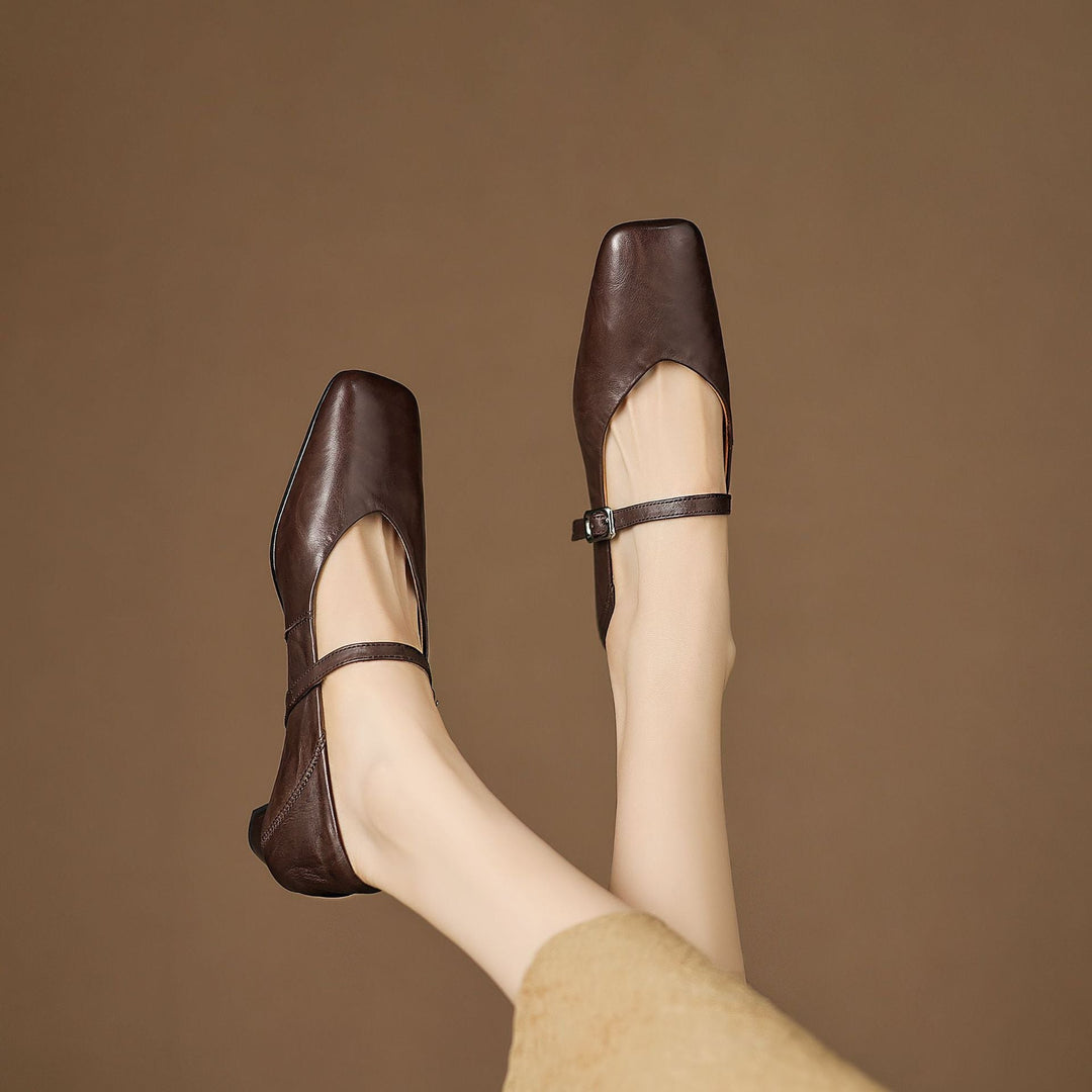 Athea Genuine Leather Flats