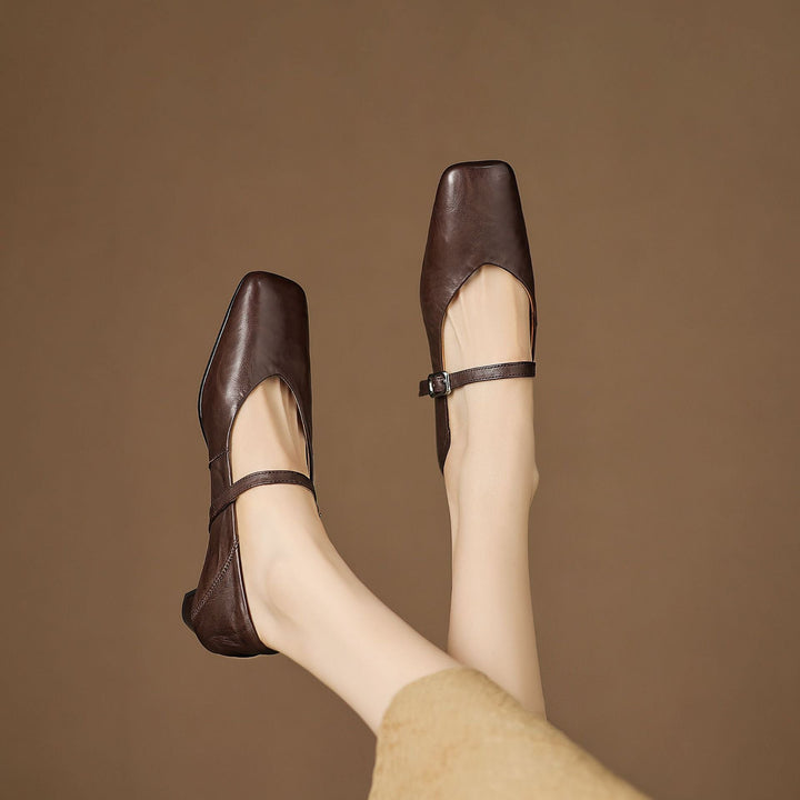 Athea Genuine Leather Flats