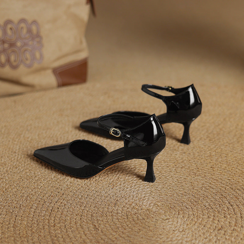 Trela Genuine Leather Heels