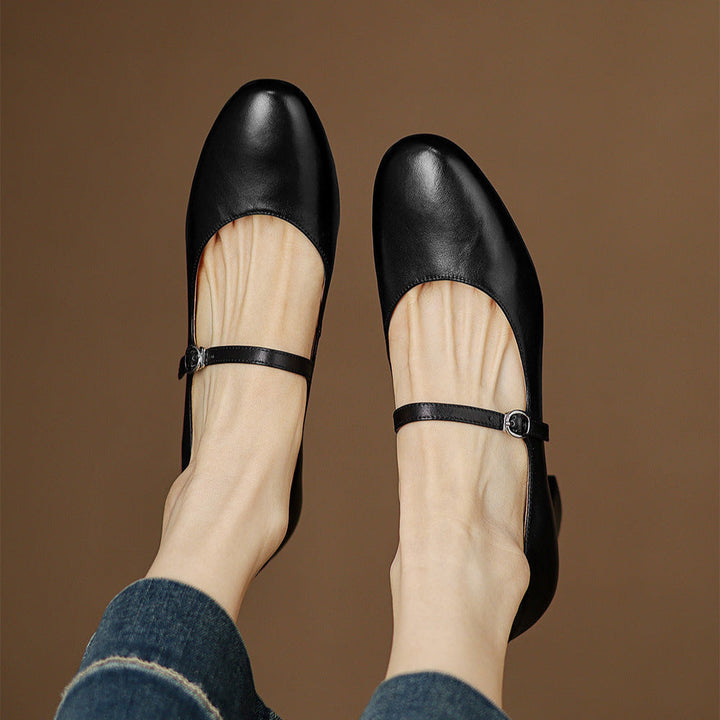 Cyra Genuine Leather Pumps