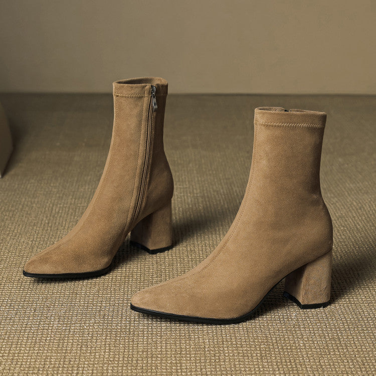 Tylia Genuine Suede Boots