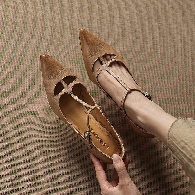 Marcele Genuine Leather Pumps