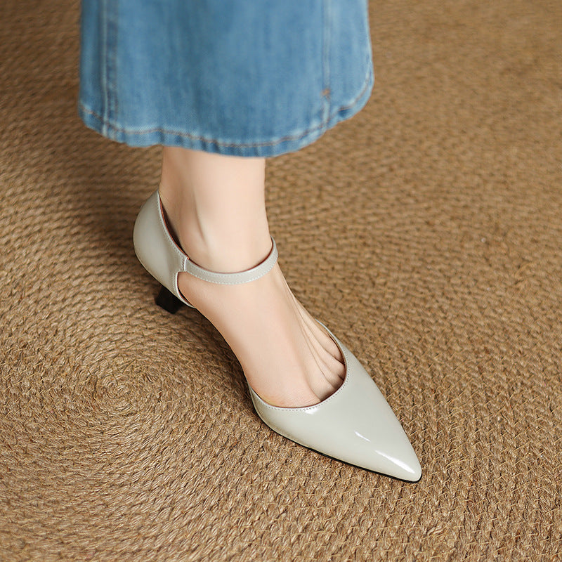 Trela Genuine Leather Heels