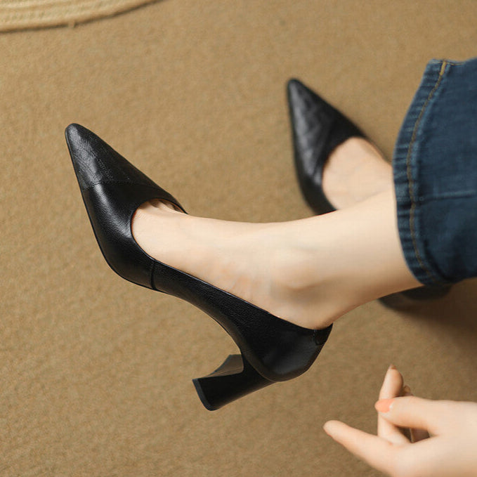 Aurelia Genuine Leather Heels