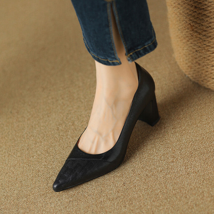 Aurelia Genuine Leather Heels