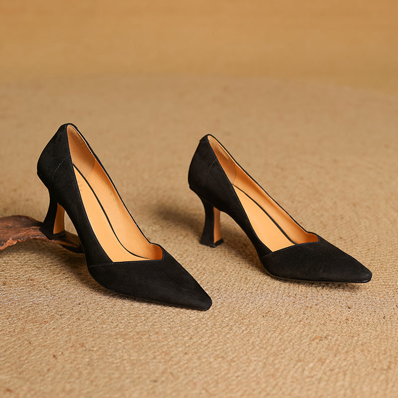 Morae Genuine Leather Heels