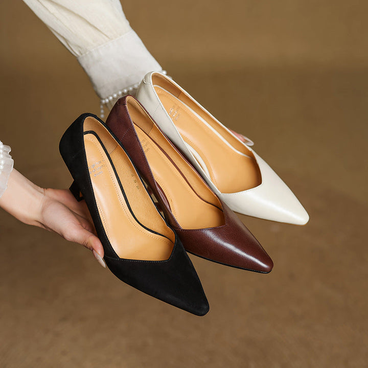 Morae Genuine Leather Heels