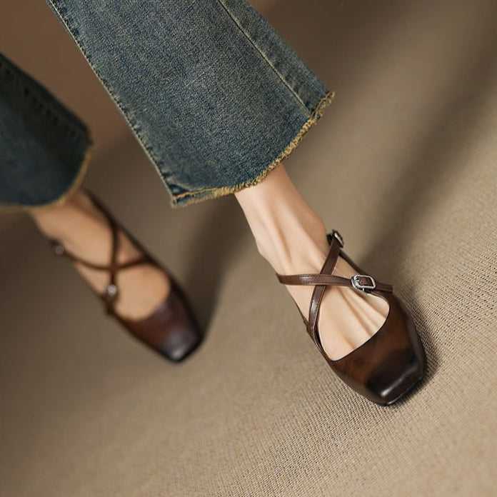 Ketra Genuine Leather Heels