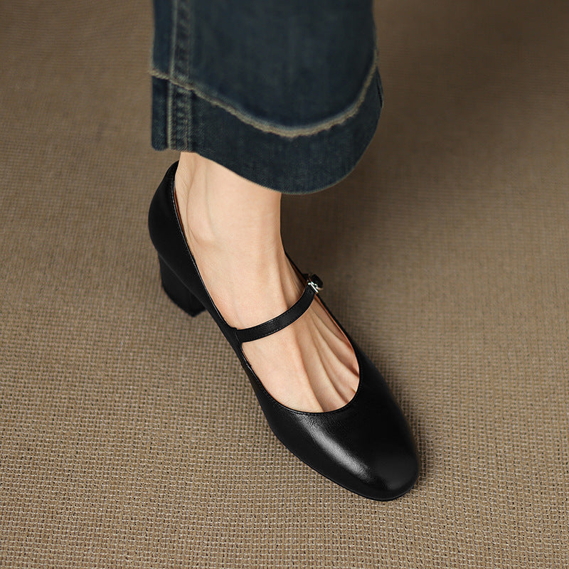 Cyra Genuine Leather Pumps