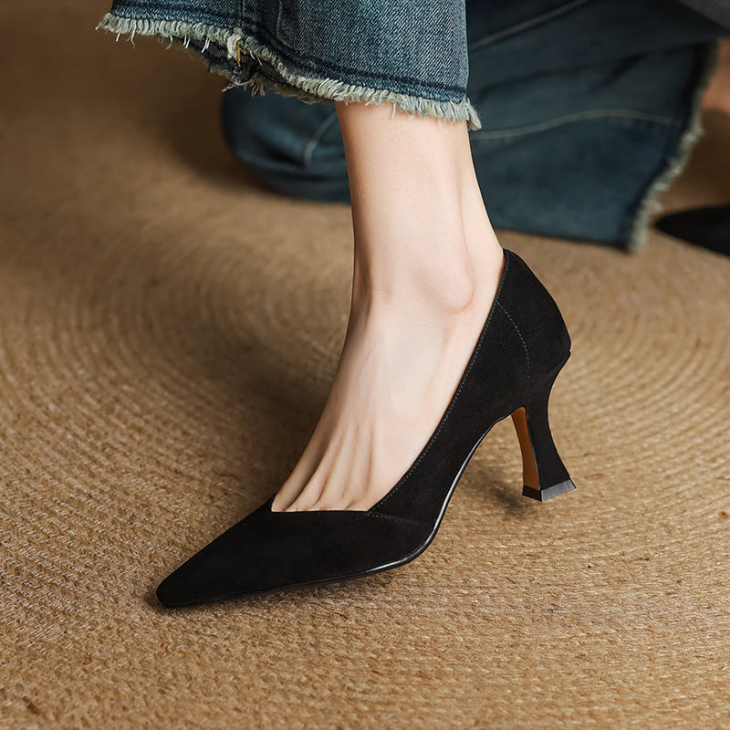 Morae Genuine Leather Heels