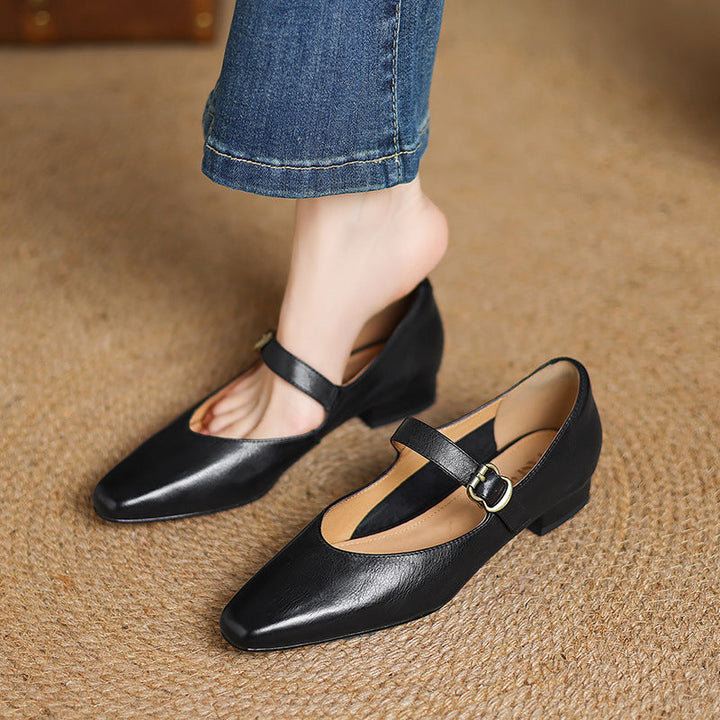 Livia Genuine Leather Heels