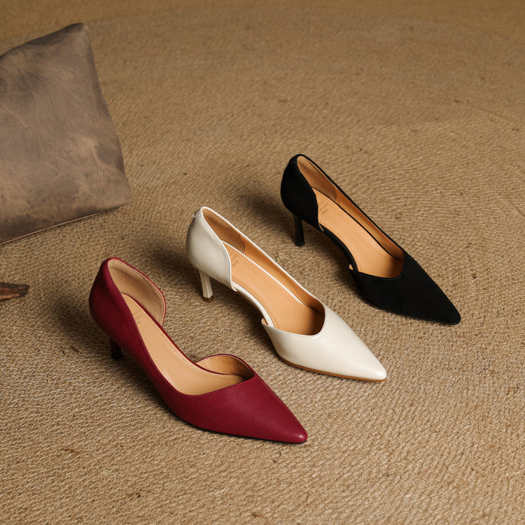 Sophie Genuine Leather Heels