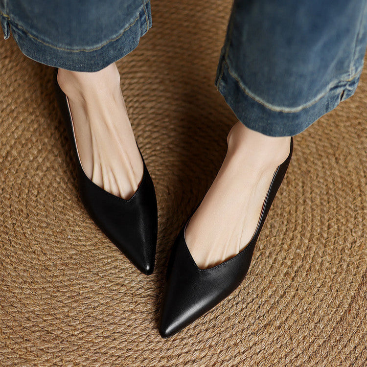 Loxey Genuine Leather Heels