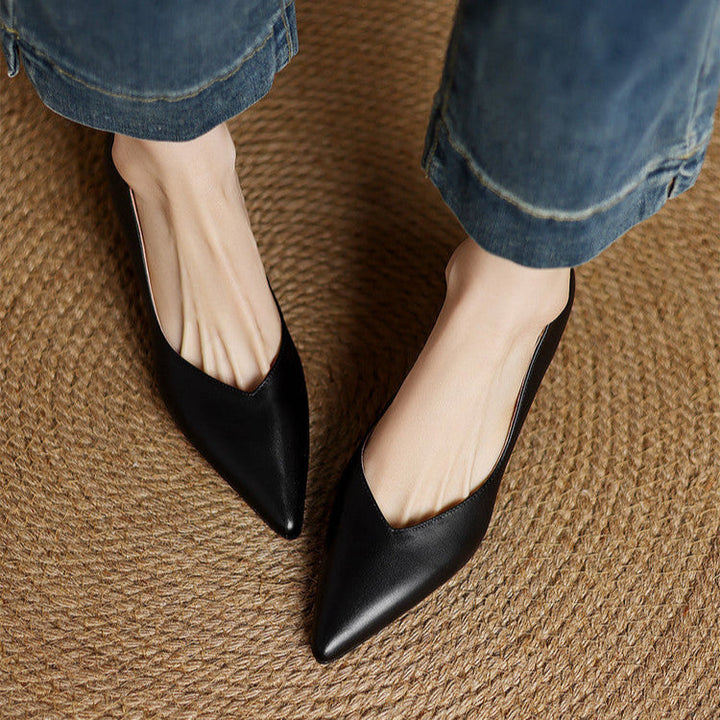 Loxey Genuine Leather Heels