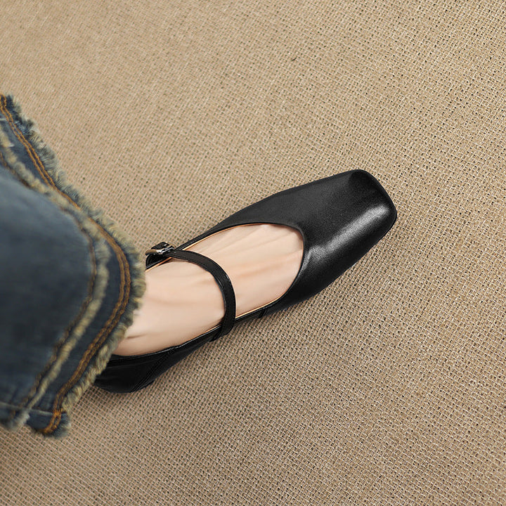 Athea Genuine Leather Flats