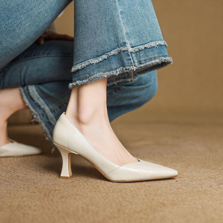 Morae Genuine Leather Heels