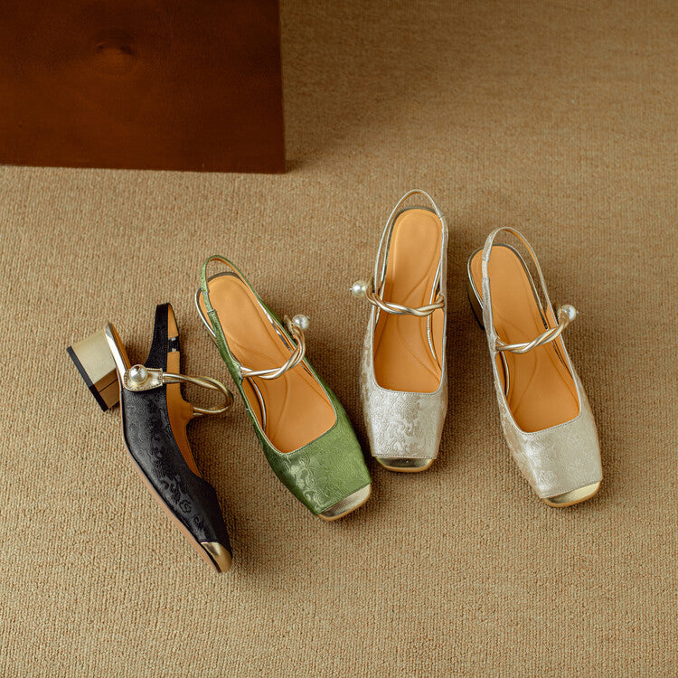 Elysia Leather Heels