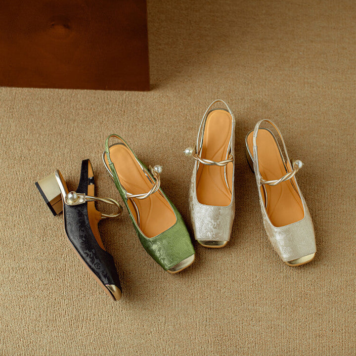 Elysia Leather Heels