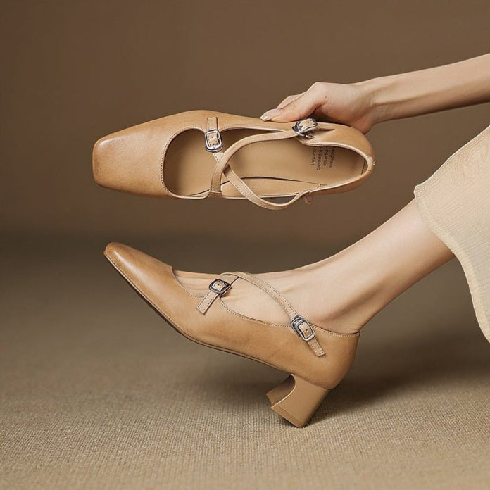 Ketra Genuine Leather Heels