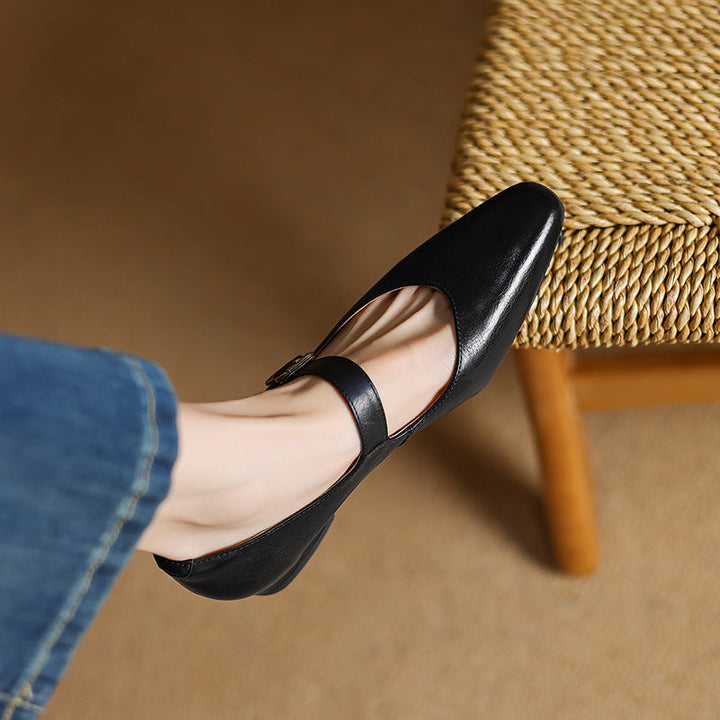 Livia Genuine Leather Heels