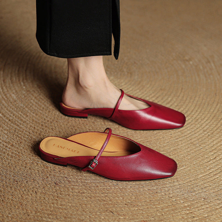 Marisol Genuine Leather Mules