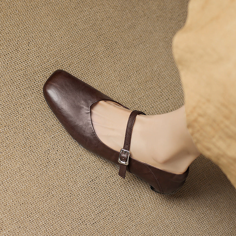 Athea Genuine Leather Flats