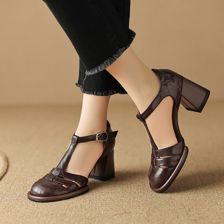 Kate Genuine Leather Heels