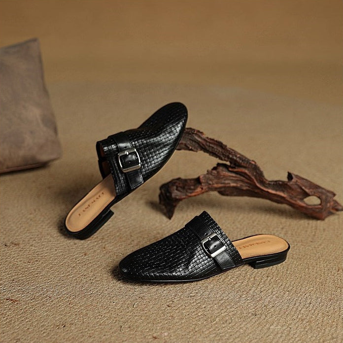 Sofia Genuine Leather Mules