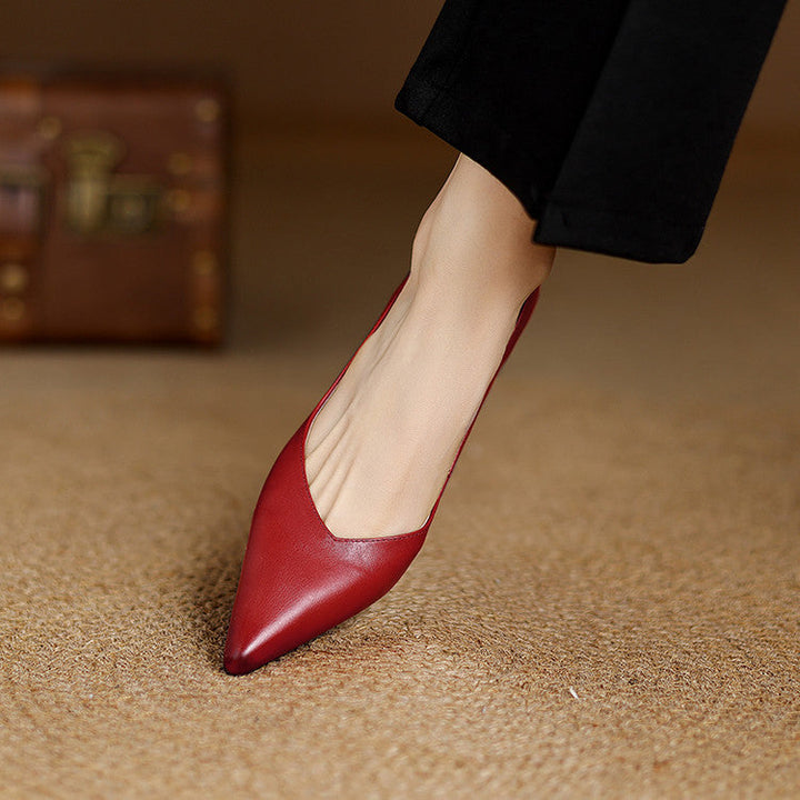 Loxey Genuine Leather Heels