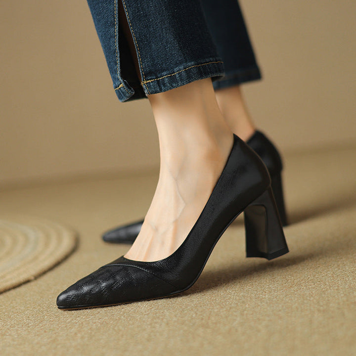 Aurelia Genuine Leather Heels