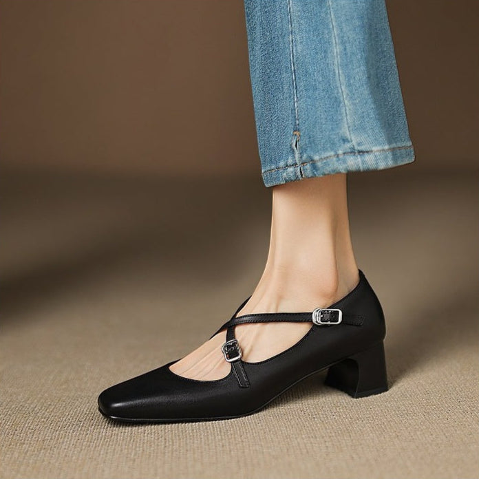 Ketra Genuine Leather Heels