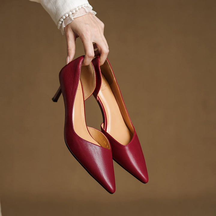 Sophie Genuine Leather Heels