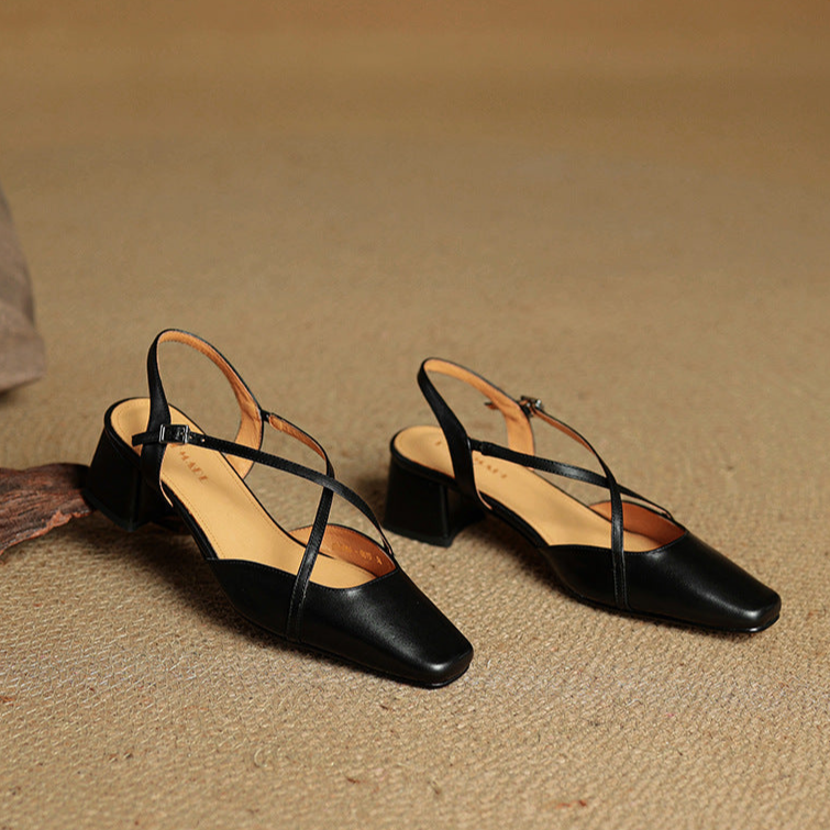 Luita Genuine Leather Heels