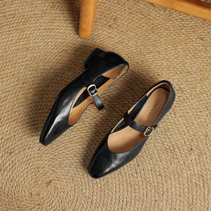 Livia Genuine Leather Heels