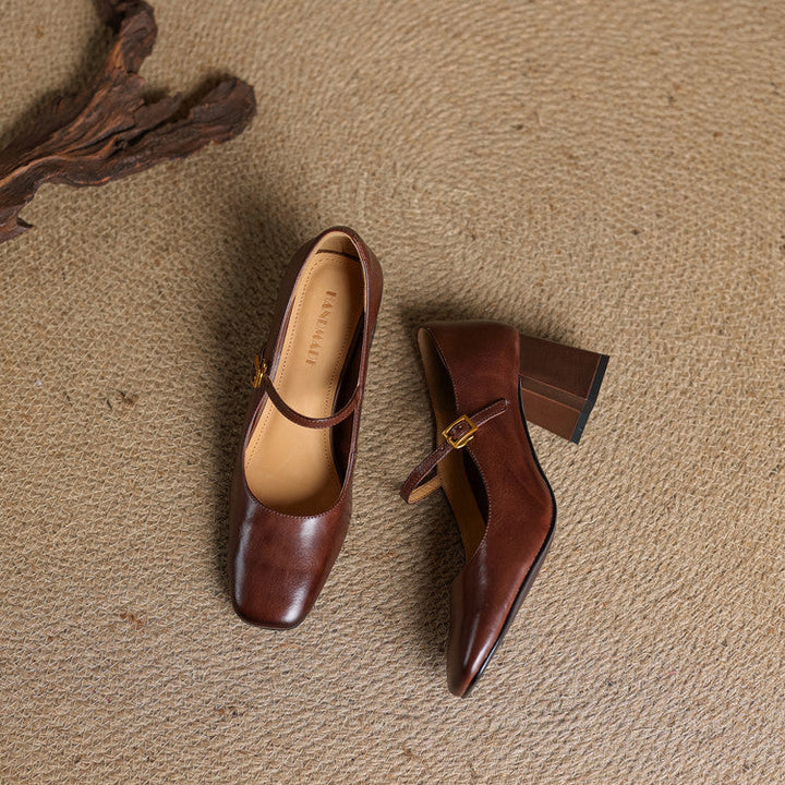 Sophia Genuine Leather Heels