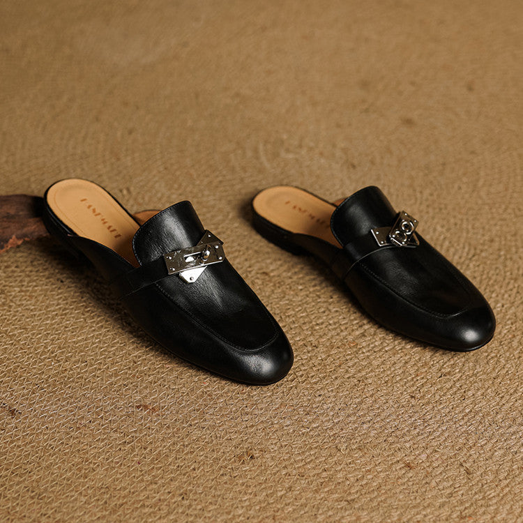 Dessa Genuine Leather Mules