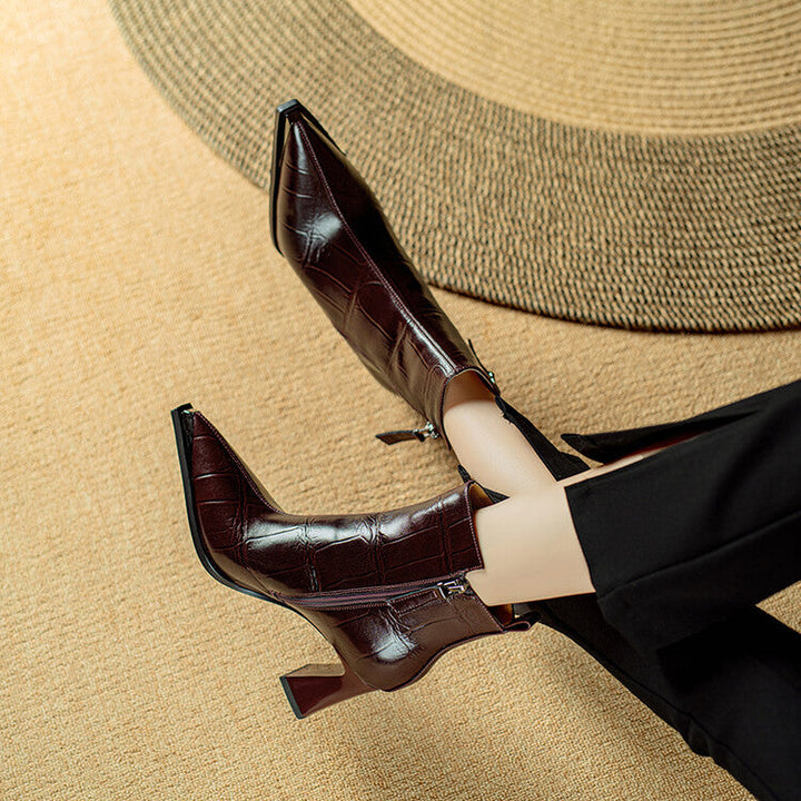 Zyina Genuine Leather Boots