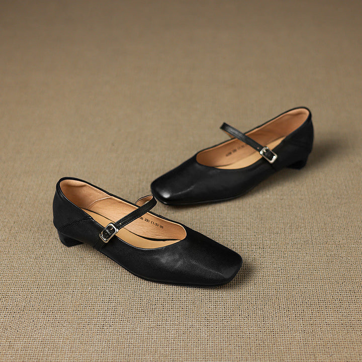 Athea Genuine Leather Flats