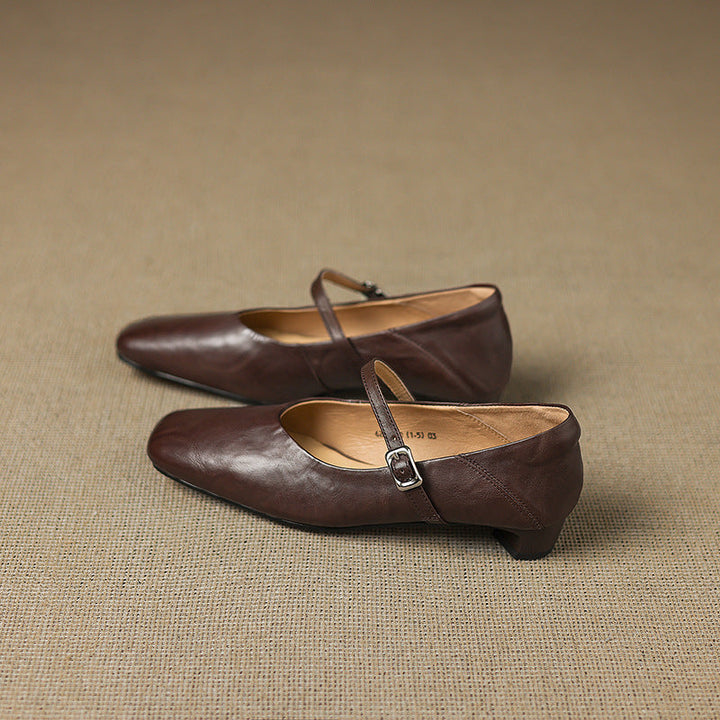 Athea Genuine Leather Flats