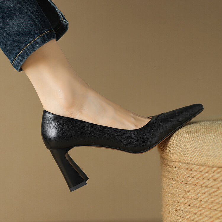 Aurelia Genuine Leather Heels