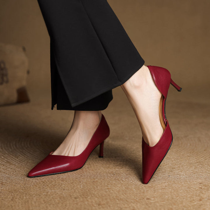 Sophie Genuine Leather Heels