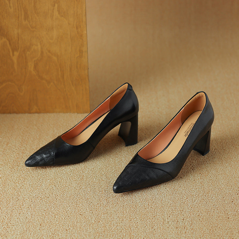 Aurelia Genuine Leather Heels