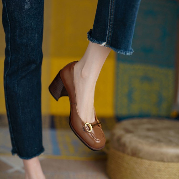 Velora Genuine Leather Heels