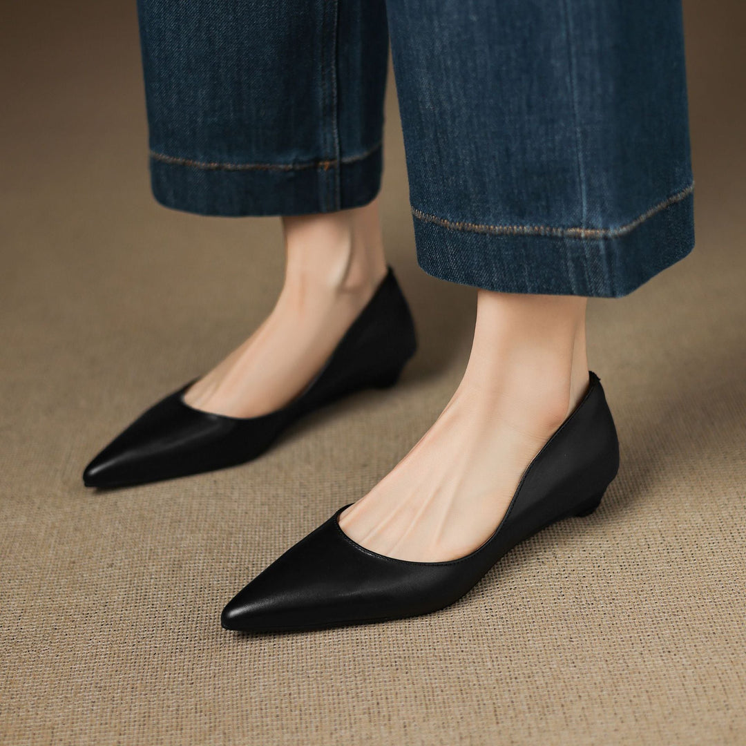 Meya Genuine Leather Flats