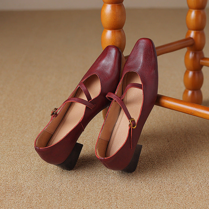 Orida Genuine Leather Heels