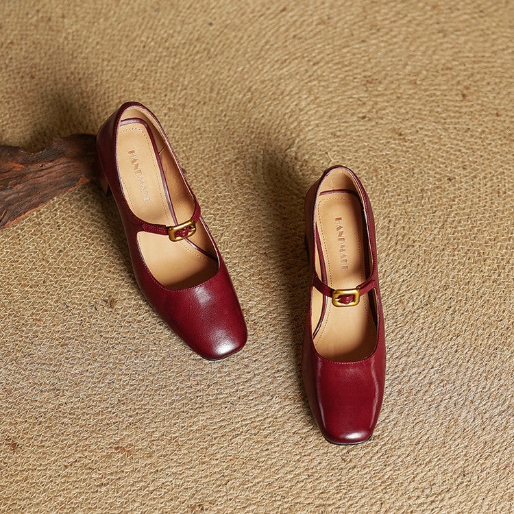 Rocio Genuine Leather Heels