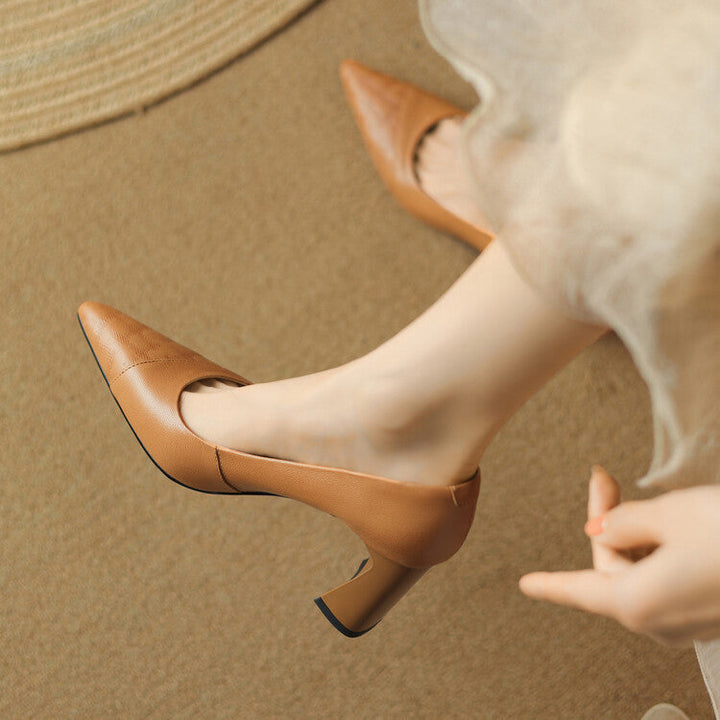 Aurelia Genuine Leather Heels