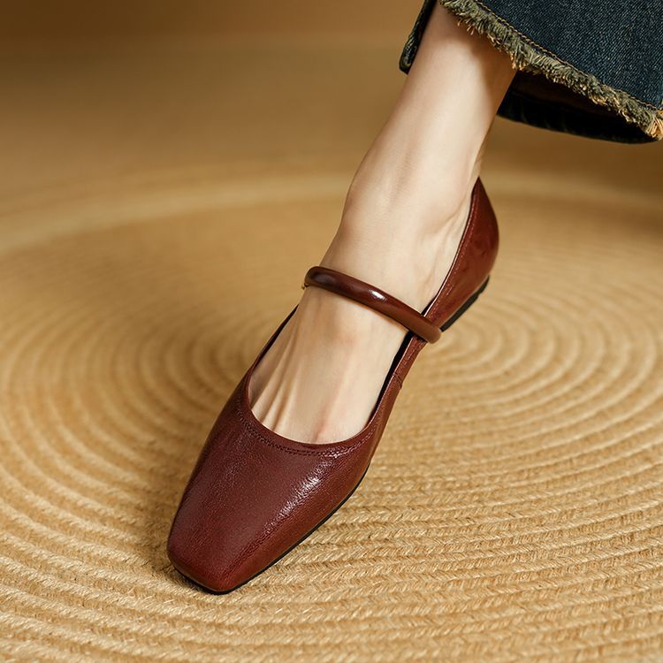 Carla Genuine Leather Flats