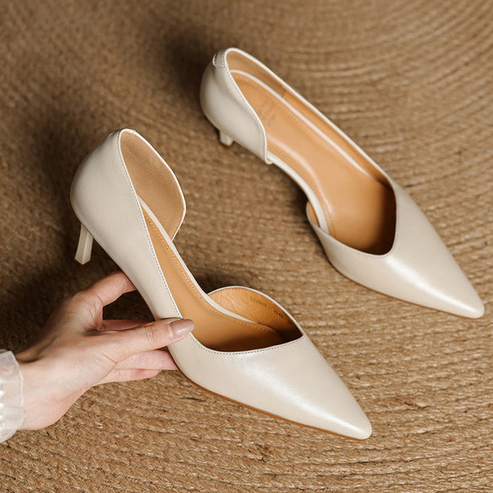 Sophie Genuine Leather Heels