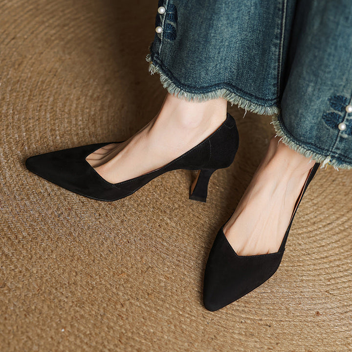 Morae Genuine Leather Heels